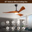 Desir 52cm Ceiling Fan with LED Lights-683541606