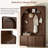 49" Farmhouse Arched Hall Tree With Storage Bench And 3 Cabinets For Entryway-1144677438