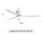 Jamarreon 42''/52'' Flush Mount Dimmable Ceiling Fan with LED Lights and Remote Control-1566889514