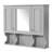 35'' X 28.7'' Wall Mounted Bathroom Mirror Cabinet For Bathroom, Bedroom Or Living Room, Exquisite Details High In Modern Style, With Hidden And Open Storage Solutions-1710782521