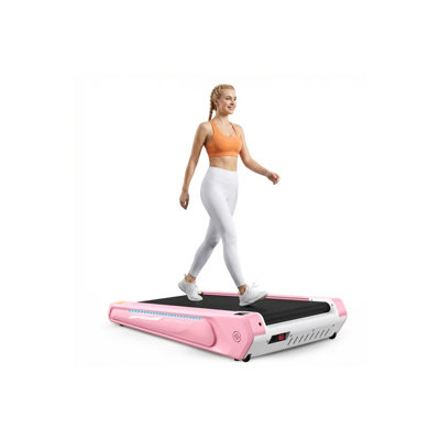 Tapis de marche 2,5 ch avec tapis inclinable à 5%, capacité de poids de 300 lb / télécommande / éclairage