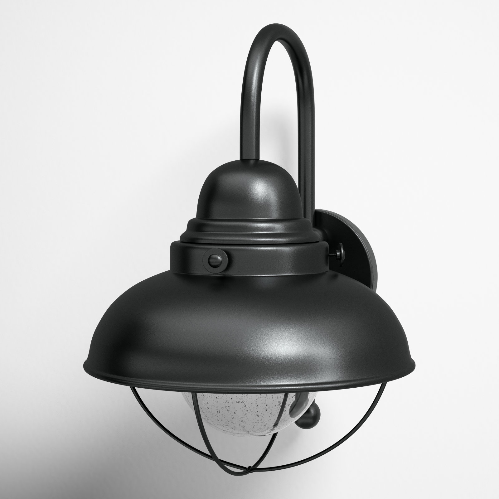 Audrey Single Light Bell Outdoor Wall Light, Black