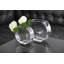 Verre - Vase - Rond - Transparent classique - 9,25 po de long - Durable - Fabriqué en Europe - par Barski-116483251-116483252