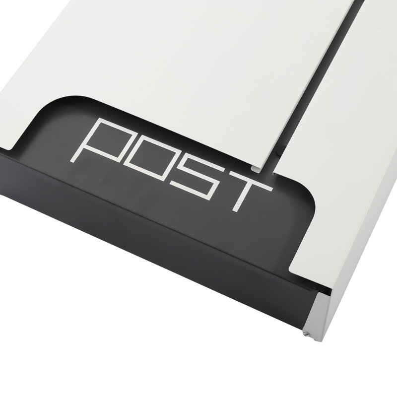 OUKANING Outdoor Wall Mount Lockable Letters Mailbox Stainless Steel ...