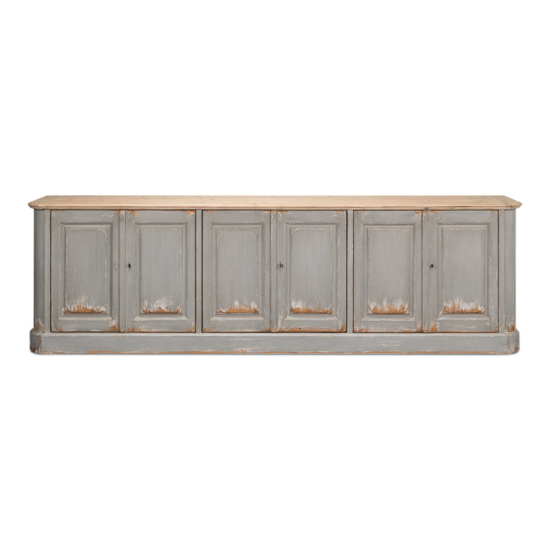 Buffet bas, Gris suédois antique