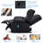 53.1'' Faux Leather Reclining Loveseat with Massage&Heat Function-211848369