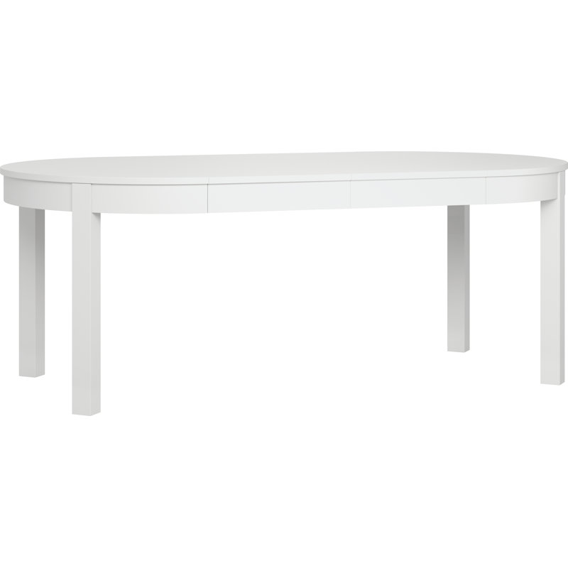 Shinde Round 210Cm L x 110 Cm W Dining Table, White