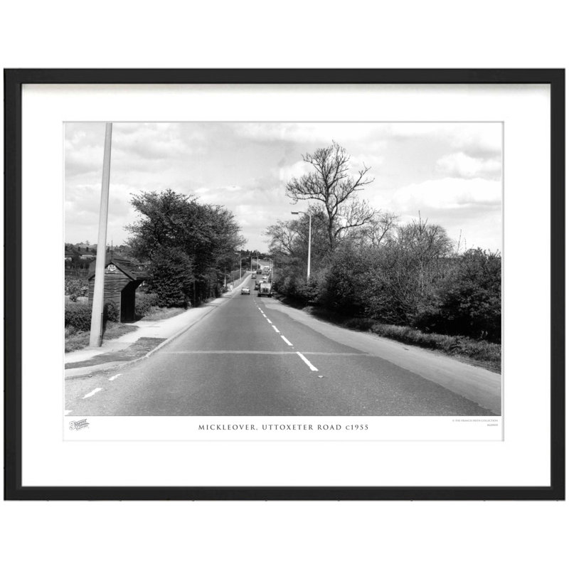 Mickleover, Uttoxeter Road C1955 - Single Picture Frame Print, 60cm H x 80cm W x 2.3cm D