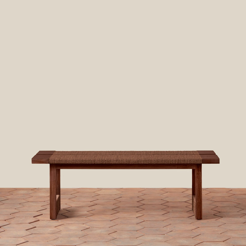 Textura Bench in Dark Brown