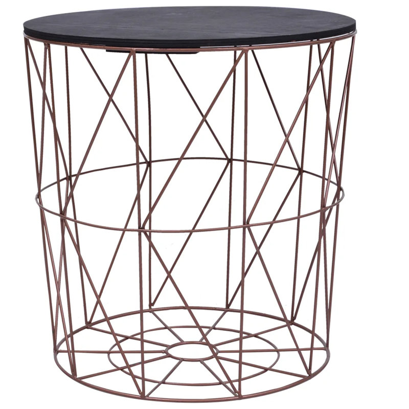 Andella Frame Coffee Table with Storage, Copper