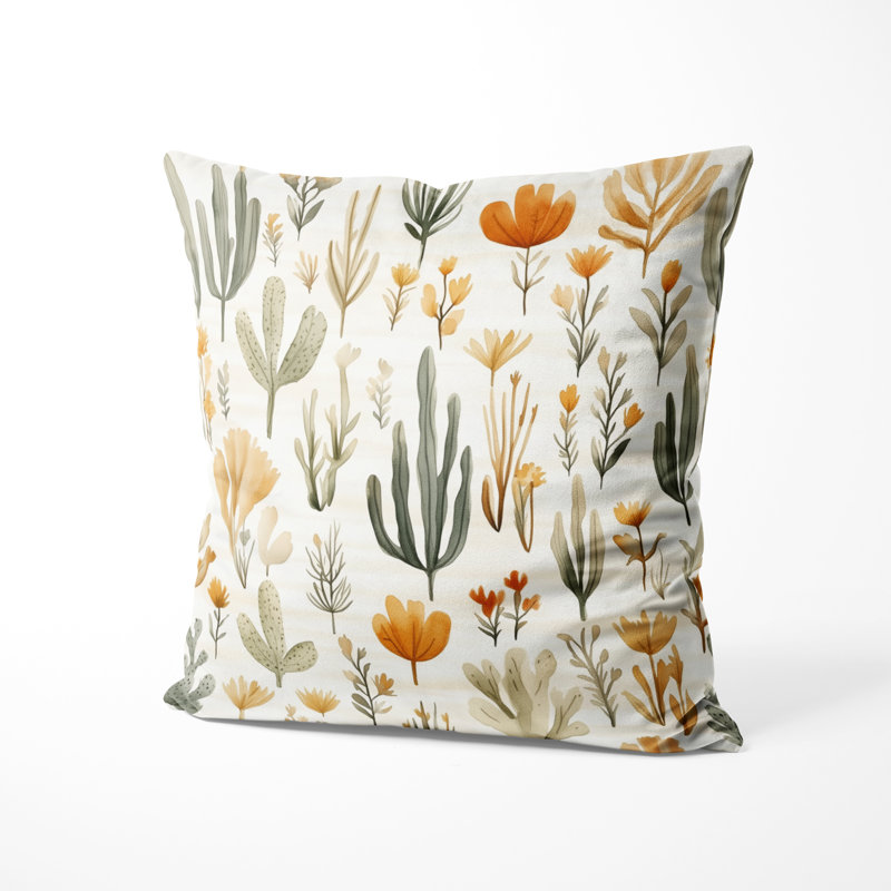 Coussin décoratif abstrait - coussin décoratif Boho Desert Lodge, H 16 po x l 16 po