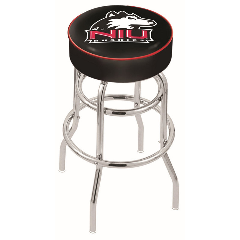NCAA Swivel Bar & Counter Stool, Bar Stool (30" Seat Height), Northern Illinois