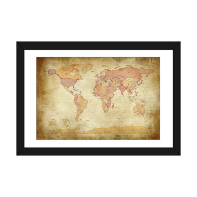 " Map Of The World II " by Michael Tompsett