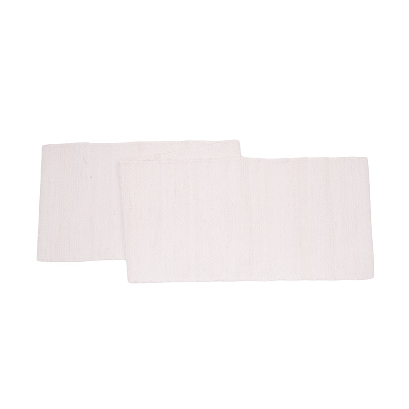 White Chindi Plain Solid Table Runner