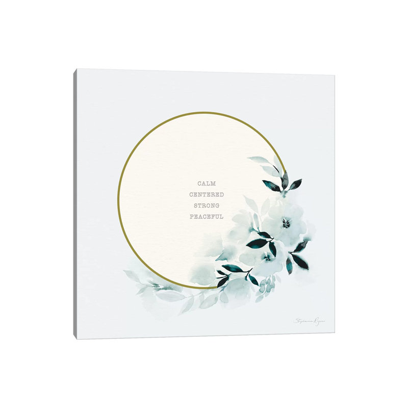 Calm Centered by Stephanie Ryan - Print on Canvas, 66.04cm H x 66.04cm W x 3.81cm D, Wrapped Canvas