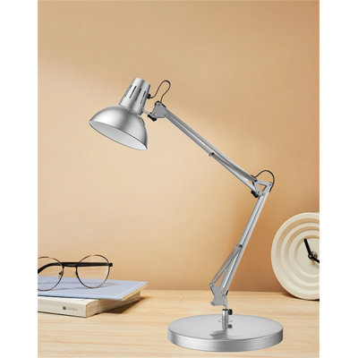 Adjustable Metal Architect Desk Lamp With On/Off Switch , Clamp ,Eye-Caring Reading Light For Bedroom, Study , Office