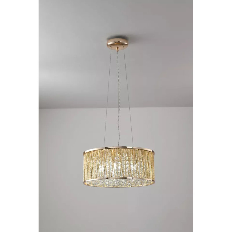 Avajane 5 - Light Crystal Pendant, Gold