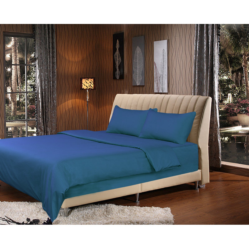 Modern & Contemporary Duvet Cover, Ocean Blue, King