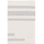 Tapis rayé en laine fabriqué à la main Cortni ivoire / gris-238822633