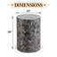 Table d'appoint | Table de bout en os avec motif D-Mate | 18 po