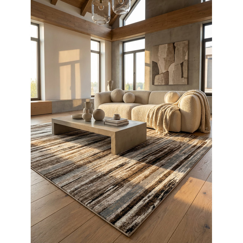 Tapis beige Barrville, Rectangle 6 pi 6 po x 9 pi 4 po