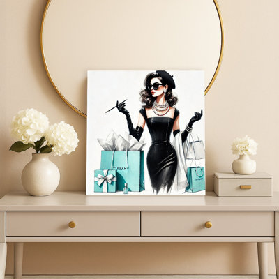 Parisian Elegance: Tiffany-Inspired Fashion Canvas Wall Art