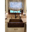 33" Hammered Copper Apron Front Single Basin Kitchen Sink w/ Scroll Design