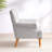 Upholstered Wooden Armchair-942644185