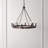 8 - Light Dimmable Wagon Wheel Chandelier