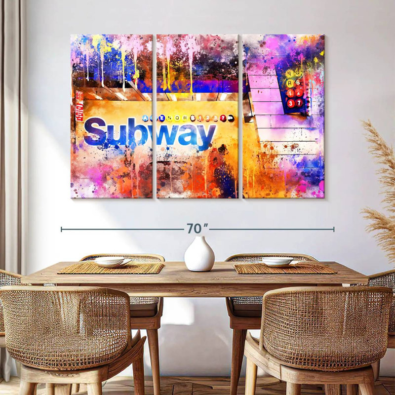 Nicci Subway I, 42" H x 65" W