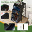 Commode 4 tiroirs pour chambre à coucher Père Noël renne Snowy Forest sous la pleine lune Petite commode haute pour organisateurs de placard avec commode