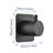 3/4" Metal Volume Control Valve - Extra High Flow Master Shower, Matt Black, Brass Made, Adjustable Handle, Corrosion, Rust-, Uncomplicated Assembly For Shower Master, Brass, Corrosion Resistance,