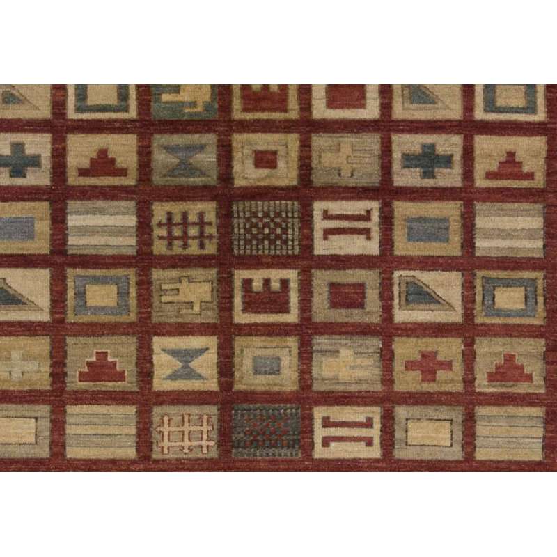 Hand-Knotted High-Quality Brown and Taupe Area Rug