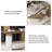 70.87"Luxury-Style Brown Long Desk with Irregularly Shaped Solid Wood Top for Office Use-1435336249