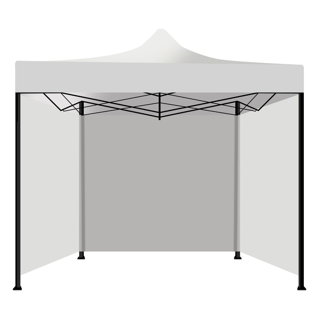 118 cm x 118 cm Partyzelt Euthymios aus Metall