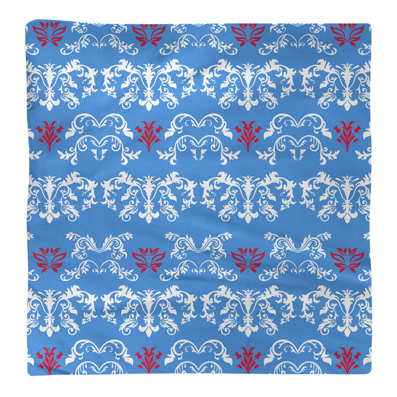 Serviette de football Houston Throwback, Blanc / bleu clair / rouge, Coton, l 22 po x L 22 po