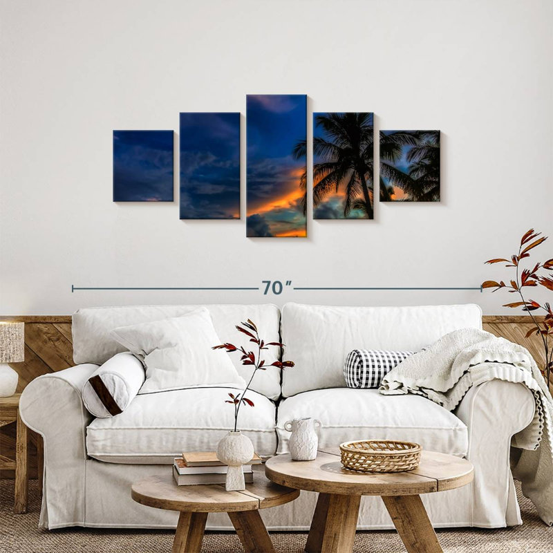 Bahamas Sunset, 24" H x 55" W