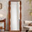 French-Style Wave-Shaped Solid Wood Frame Wall-Mounted Full-Length Mirror-723706596