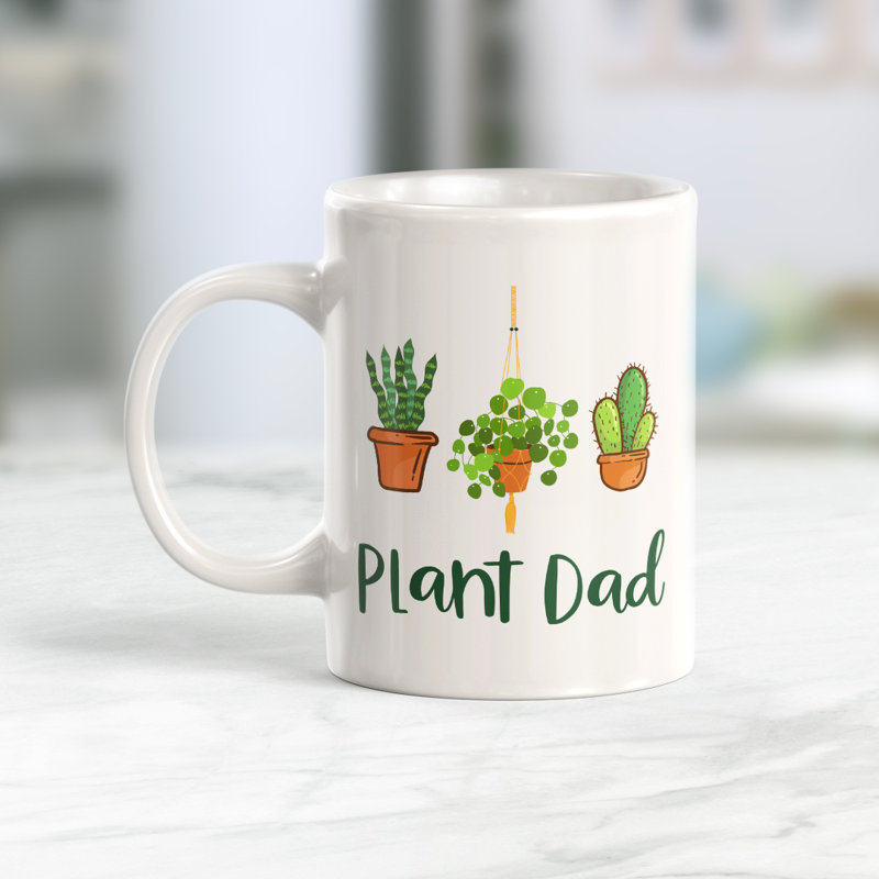 Tasse à café, 11 oz, Plastique, Papa des plantes