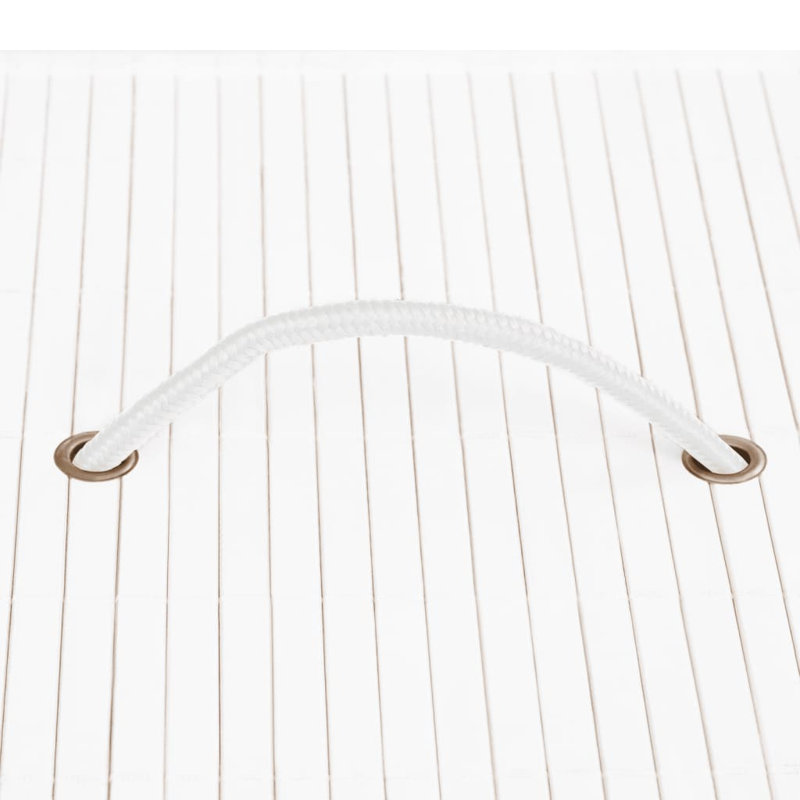 Rebrilliant Bamboo Decorative Basket, White