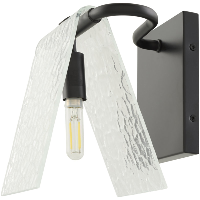 Applique murale Hearns, Noir mat