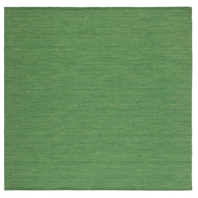 Kilim Hand Loomed Wool/Cotton Rug in Green