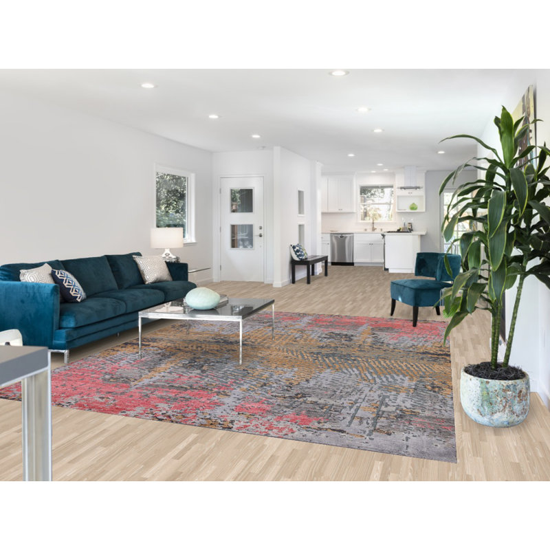All-Over Abstract Oriental Area Rug 8x10