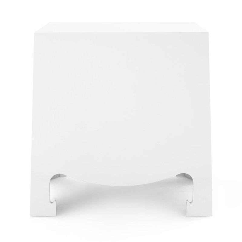 Jacqui End Table, White