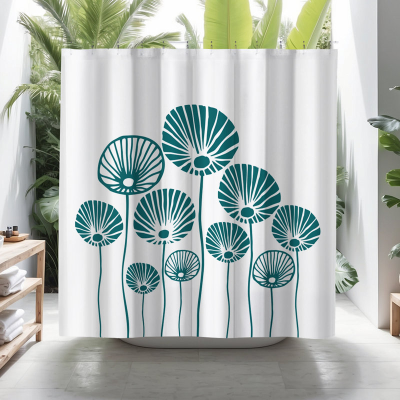 Coco Shower Curtain, Emerald
