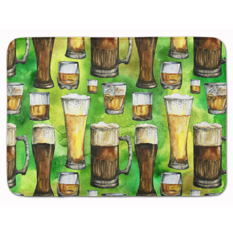 Tapis pour salle de bain en mousse à mémoire de bière irish