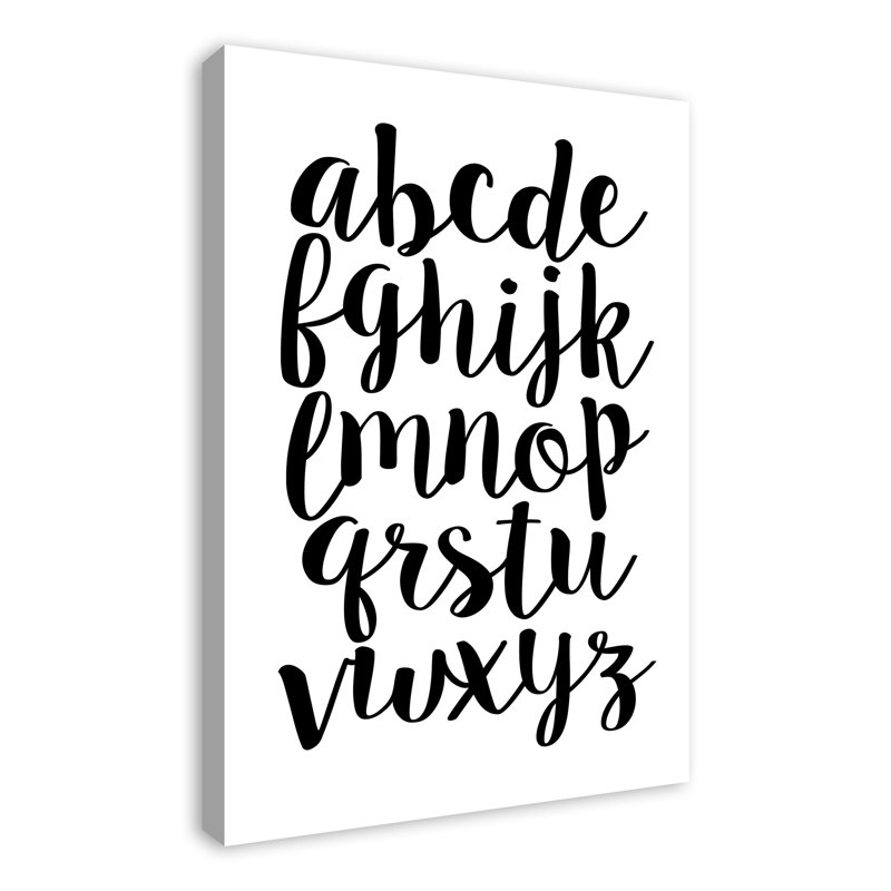 Art sur toile minuscule alphabet Maggio, Toile tendue, H 36 po x l 24 po x P 1,25 po