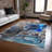 Kyrie Washable Abstract Indoor / Outdoor Rug-490832264