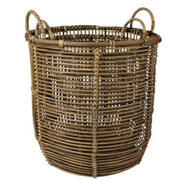 Winston Porter Stella 3 Tier Standing Wicker Storage Rack, Hand-Woven  Rattan Organizer Basket Indoor/Outdoor, in Brown & Reviews