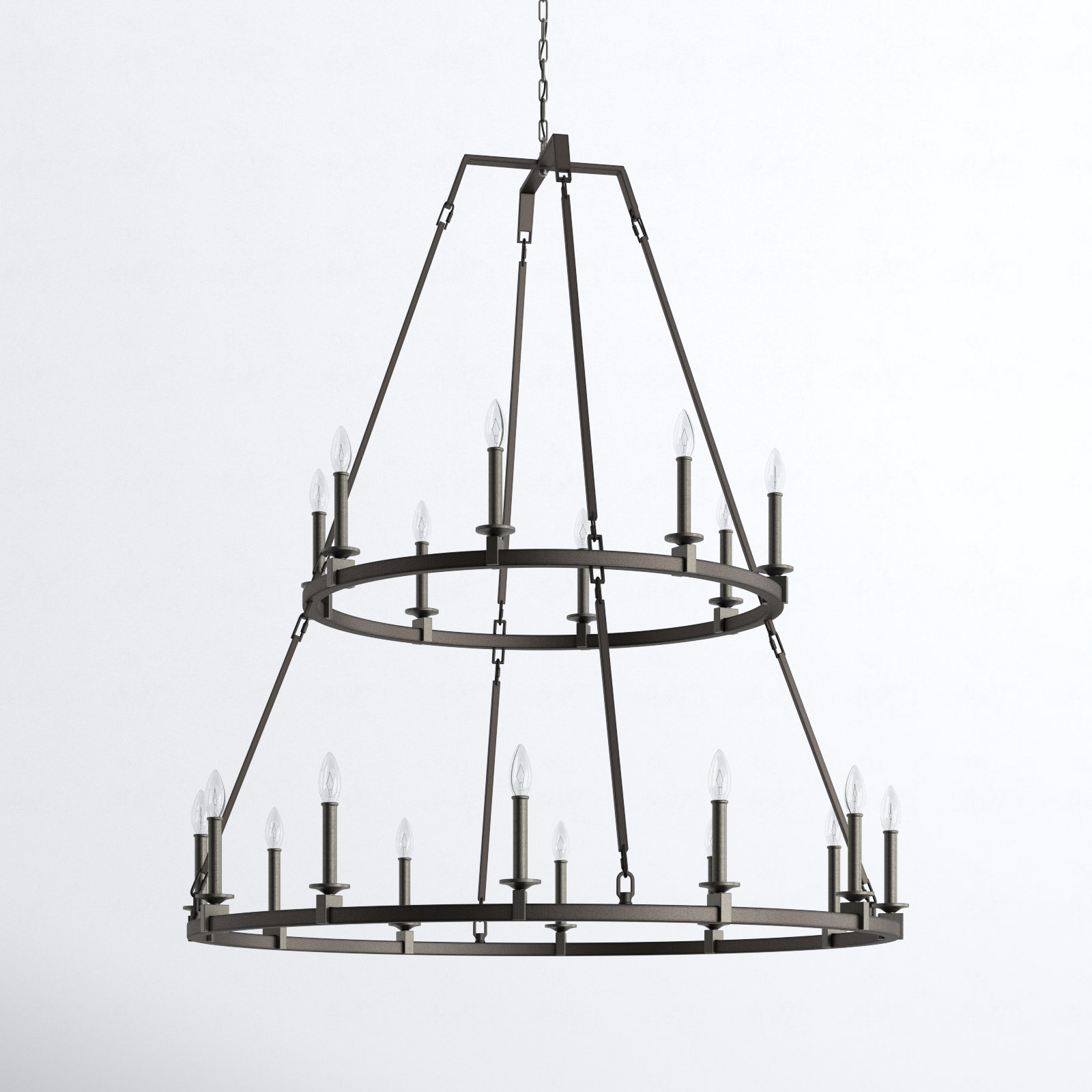 Aileen 20-Light Wagon Wheel Chandelier